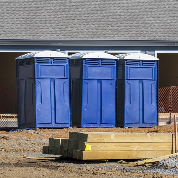 can i customize the exterior of the porta potties with my event logo or branding in Alpine NY